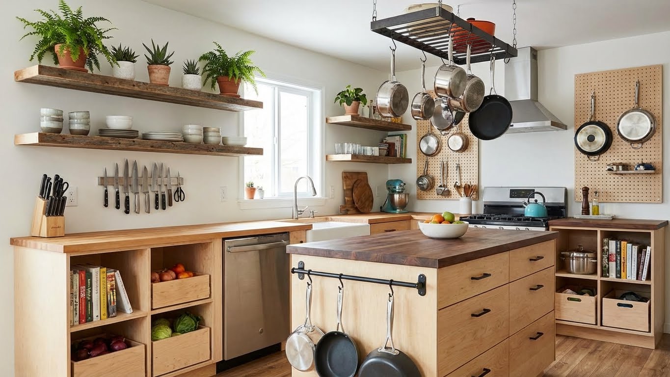 Beautiful living room featuring several DIY elements