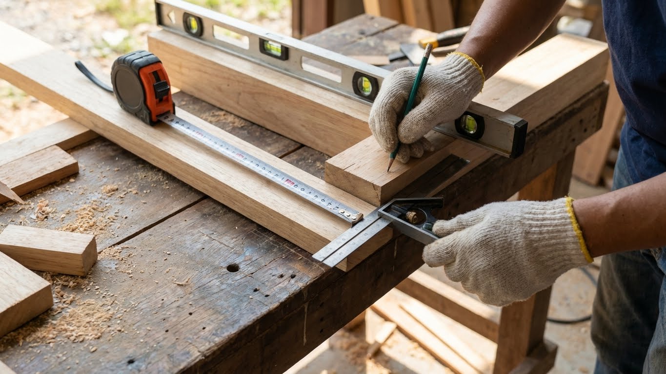 Organized collection of essential hand tools